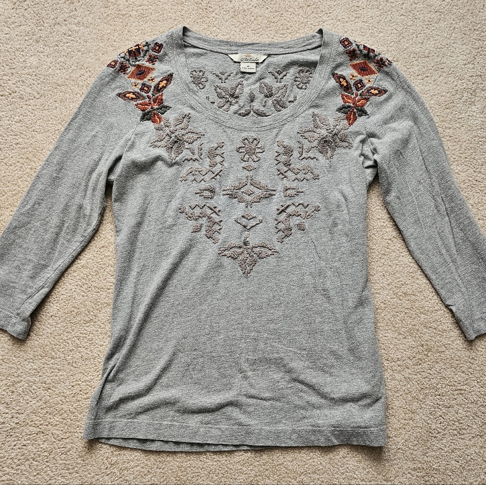 Bob Timberlake Embroidered Cotton Top